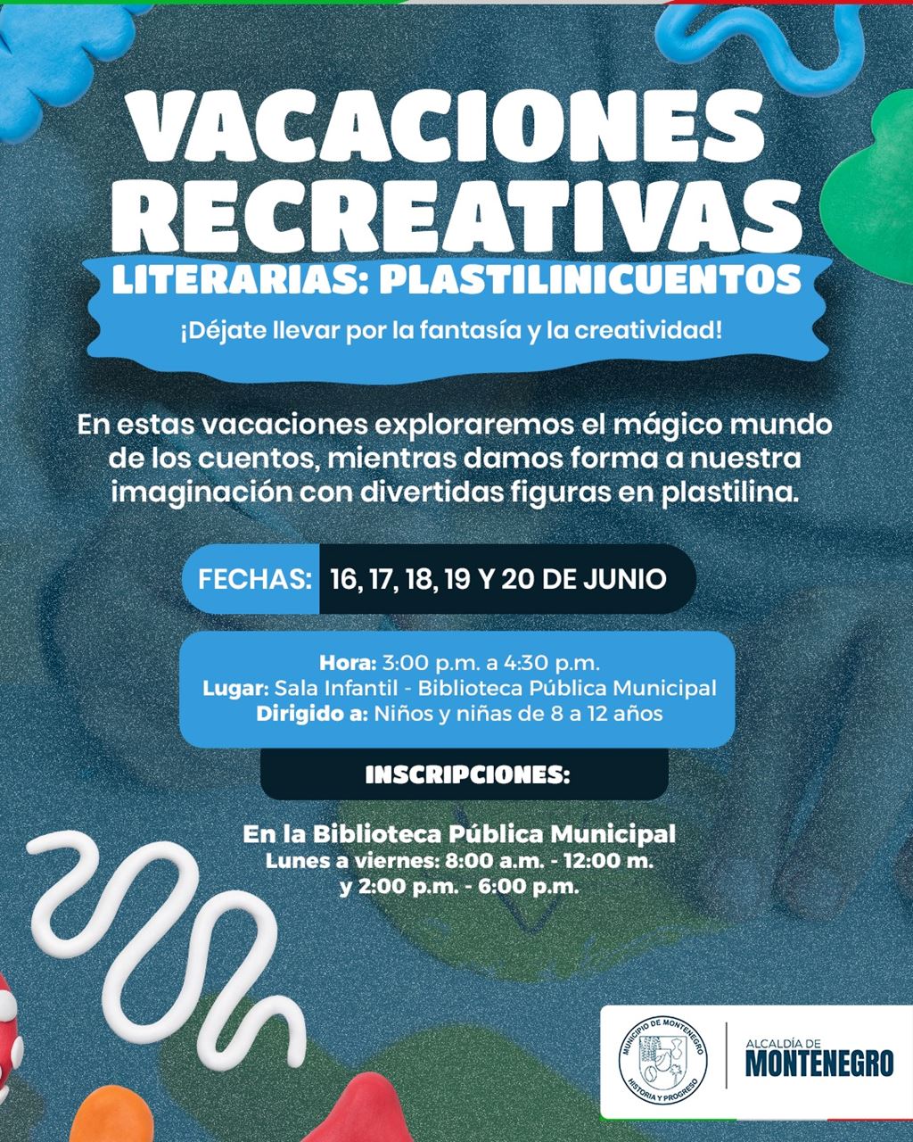 Una aventura literaria y creativa tendrán los pequeños de Montenegro en la Biblioteca Municipal. Una aventura literaria y creativa tendrán los pequeños de Montenegro en la Biblioteca Municipal.